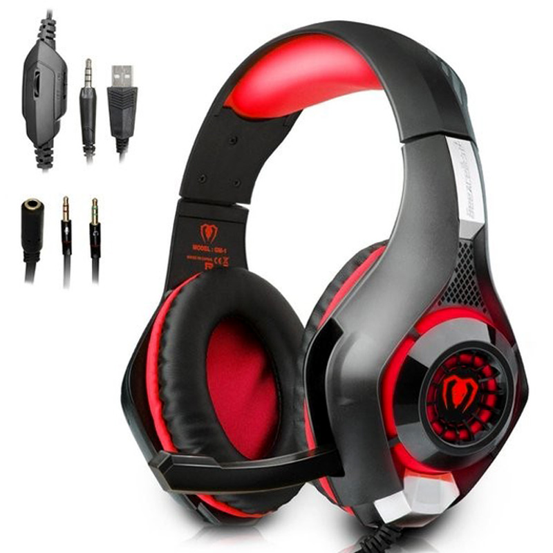 BEEXCELLENT GM1 WIRED 3.5MM OVER-EAR PRO GAMING HEADSET DEEP SOUND